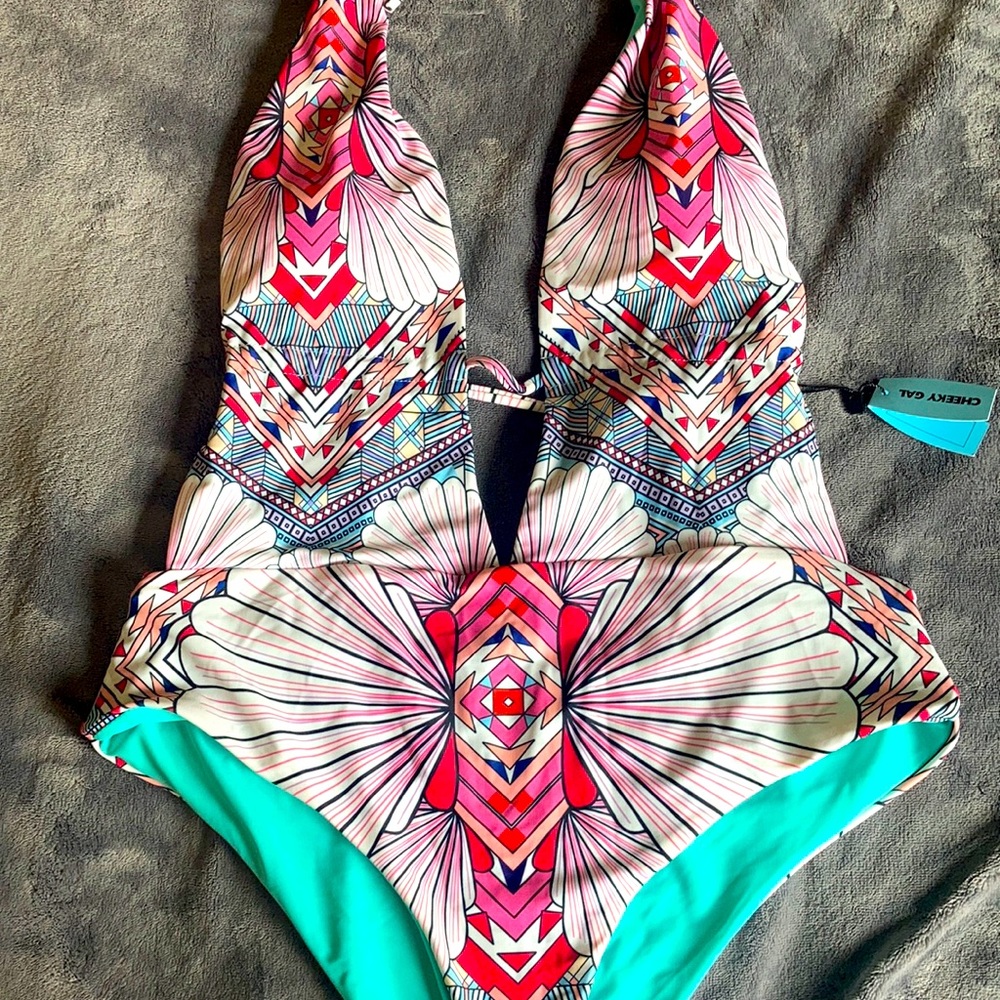 NWT Cupshe plunging cheeky swimsuit